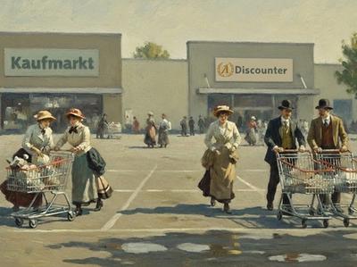 Parkplatz vor einem Einkaufzentrum