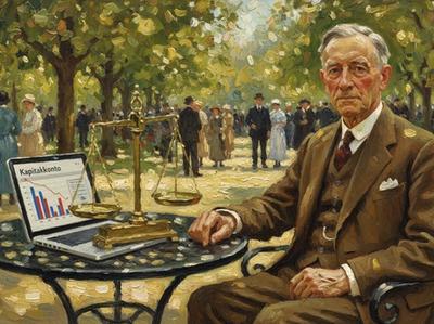 Mann mit Waage und Laptop (Kapitalkonto); Ertragsteuerliche Behandlung von Provisionserstattungen bei Beteiligungen.