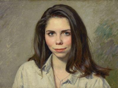 Kristina Salamon Porträtbild (Gemälde mit KI erzeugt)