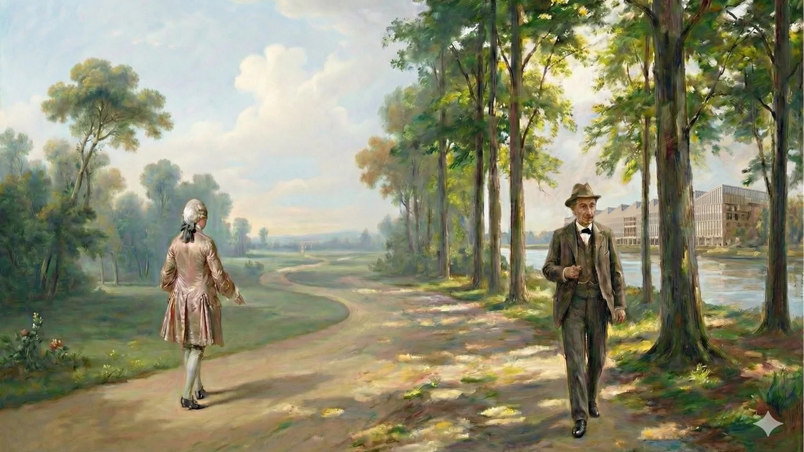 Spaziergänger im Park