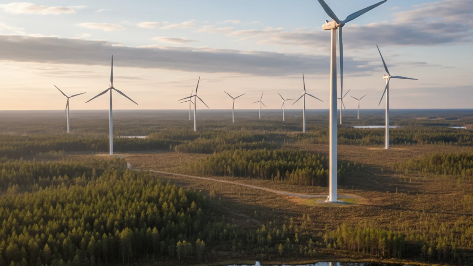 Windpark in Finnland