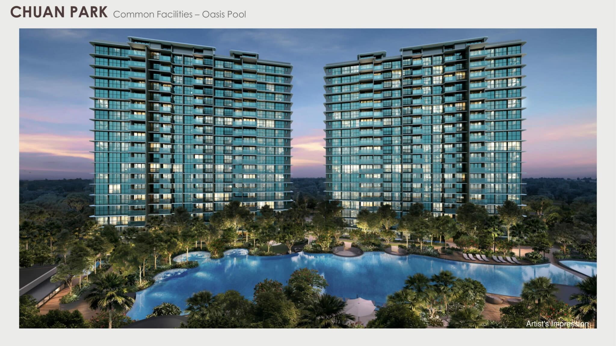 Chuan Park perspective illustration - development exterior view