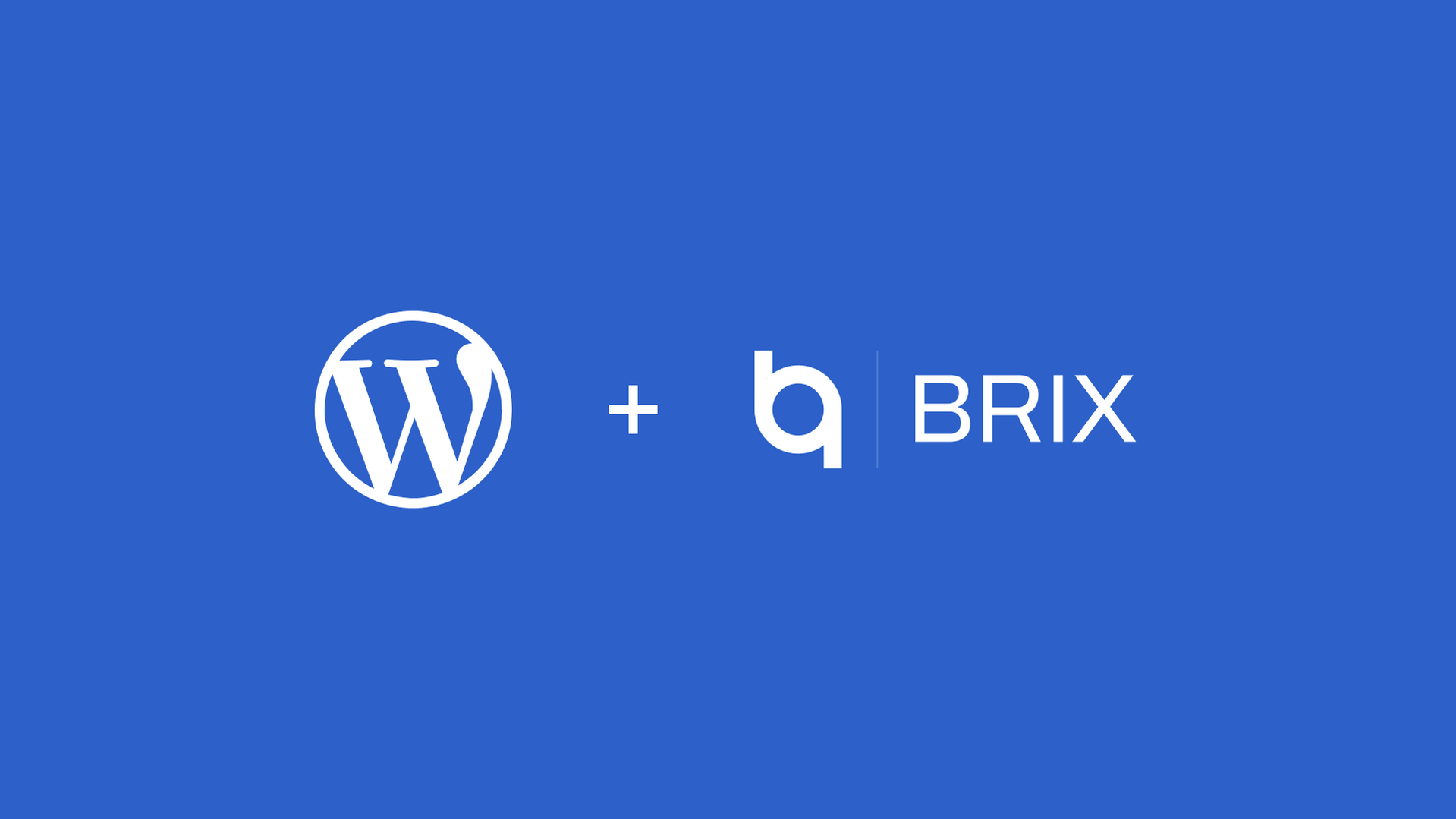 WordPress and Brix logotypes