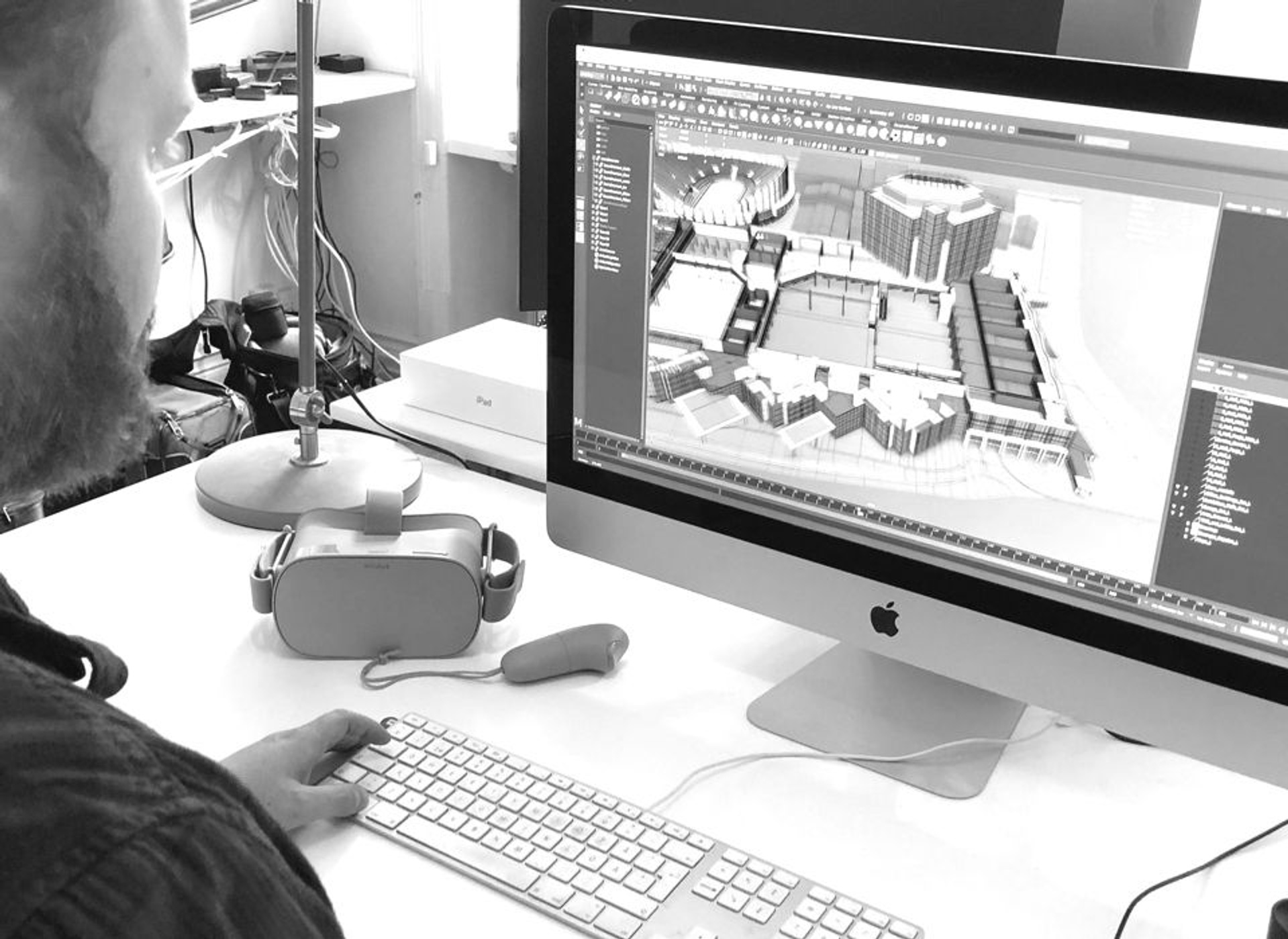 3D-grafiker som arbetar med SMGT Sales Tool