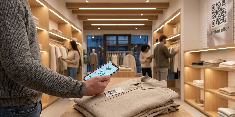 Retail och e-handel: produktetiketter som länkar till det som är aktuellt