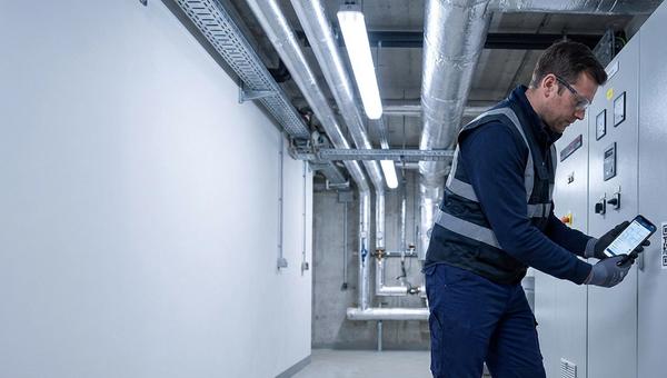 Fältservice: en QR-etikett på utrustningen, manualer och loggar inuti