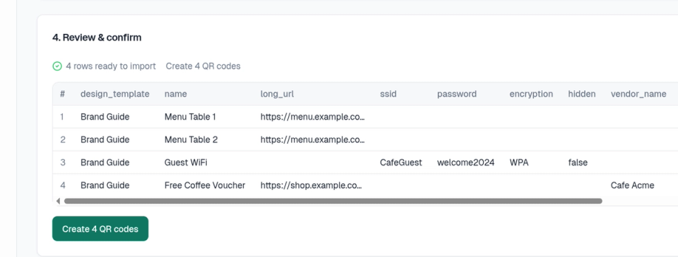 Step 7 — Validate first, import second