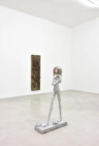 Hunter’s moon (Astronaut), 2019, Cast aluminium, handblown glass, 144 × 73 × 30 cm (undefined), Jean-Marie Appriou, Le Consortium, Dijon