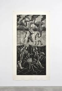 Pink moon, 2019, Etching, 230 × 130 cm (undefined), Jean-Marie Appriou, Le Consortium, Dijon