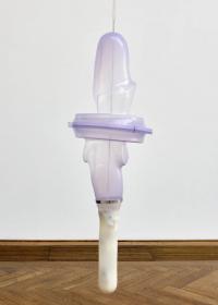 Hic et Nunc (Irma, Patricia), 2022
Transfemoral test sockets for prosthesis, liners (silicone sleeve for prosthesis), robotic systems, microcontrollers, servomotors
135 × 40 × 40 cm (undefined), Berenice Olmedo, Kunsthalle Basel, Basel