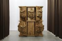 Oak cabinet with organs (2017), Daniel Dewar & Grégory Gicquel, Jan Kaps, Cologne