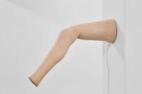 ECCÉITE (DETAIL), 2021, COSMETIC COVERS FOR PROSTHESES, MECHANICAL ALUMINUM BARS, MOTORS, ELECTRONICS AND SENSORS, VARIABLE DIMENSIONS (undefined), Berenice Olmedo, Simian, Copenhagen