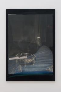 Untitled, 2020, Vinyl print and oil on canvas, 190 × 130 cm (undefined), Tobias Spichtig, Kaleidoscope At Spazio Maiocchi, Milan