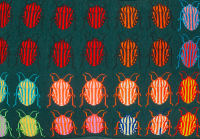 Oak bench with striped shied bugs and snails (2022), Daniel Dewar & Grégory Gicquel, Jan Kaps, Cologne