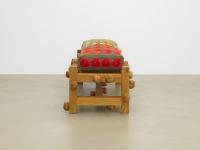 Oak bench with clouded yellow butterflies, poppy flowers and snails (2022), Daniel Dewar & Grégory Gicquel, Jan Kaps, Cologne