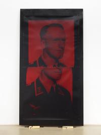 lab view 01 — Wilhelm Schlüter (great-grandfather, red glitch chromogenic iteration) (2025), Akosua Viktoria Adu-Sanyah, Jan Kaps, Cologne