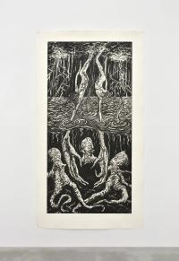 Thunder moon, 2019, Etching, 230 × 130 cm (undefined), Jean-Marie Appriou, Le Consortium, Dijon