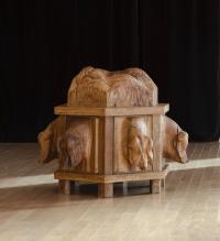 Oak dresser with pigs, 2019
oak wood
136 × 165.5 × 165.5 cm (undefined), Daniel Dewar & Grégory Gicquel, 15th Biennale De Lyon
Mac Lyon, Lyon