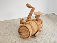 Daiwa fishing reel, 2006, Lime wood, 110 × 115 × 96 cm (undefined), Daniel Dewar & Grégory Gicquel, Jan Kaps, Cologne
