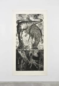 Primordial soup, 2019, Etching, 230 × 130 cm (undefined), Jean-Marie Appriou, Le Consortium, Dijon