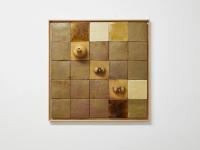 Stoneware mural with pipes, 2018, High-fired stoneware, mounted on aluminium, 75 × 75 × 20 cm (undefined), Daniel Dewar & Grégory Gicquel, Jan Kaps, Cologne