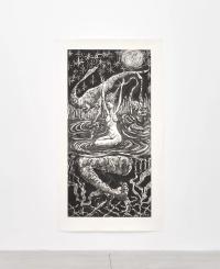 Old moon, 2019, etching, 230 × 130 cm (undefined), Jean-Marie Appriou, Le Consortium, Dijon