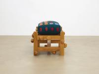 Oak bench with striped shied bugs and snails (2022), Daniel Dewar & Grégory Gicquel, Jan Kaps, Cologne