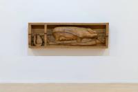 Oak Relief with Man, Pig, and Shell, 2018
Oak wood
87 × 266 × 29 cm (undefined), Daniel Dewar & Grégory Gicquel, 15th Biennale De Lyon
Mac Lyon, Lyon
