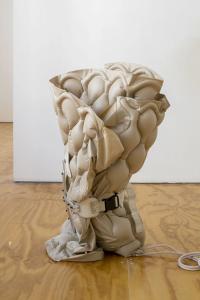 áskesis, 2019
Alternating pressure pad, Cash back brace, arduino boards
40 x 40 x 83 cm (undefined), Berenice Olmedo, Lodos, Mexico City