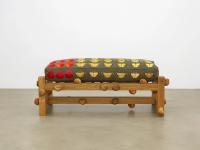 Oak bench with clouded yellow butterflies, poppy flowers and snails (2022), Daniel Dewar & Grégory Gicquel, Jan Kaps, Cologne