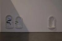 Untitled, 2019, 4 niches, foam, graphite and paint,
74.9 × 44.5 × 19.1 cm (29 ½ × 17 ½ × 7 ½ inches)
67.3 × 41.9 × 19.1 cm (26 ½ × 16 ½ × 7 ½ inches)
73.7 × 40.6 × 19.1 cm (29 × 16 × 7 ½ inches)
52.1 × 31.8 × 12.7 cm (20 ½ × 12 ½ × 5 inches) (undefined), Nancy Lupo, Museum Of Contemporary Art San Diego