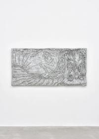 Blake's rooster, 2019, Cast aluminium, 100 × 200 × 5 cm (undefined), Jean-Marie Appriou, Le Consortium, Dijon