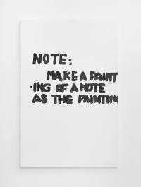 Make a painting as a note (2010), Gene Beery, Jan Kaps, Cologne