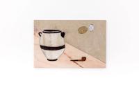 Stone Marquetry with Vase, Soap and Pipe II, 2017, 80 × 100 × 2 cm (undefined), Daniel Dewar & Grégory Gicquel, Witte De With Center For Contemporary Art, Rotterdam