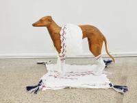 Greyhound, 2007, Oak wood, socks, wool, 96 × 140 × 120 cm (undefined), Daniel Dewar & Grégory Gicquel, Jan Kaps, Cologne