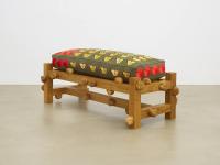 Oak bench with clouded yellow butterflies, poppy flowers and snails (2022), Daniel Dewar & Grégory Gicquel, Jan Kaps, Cologne