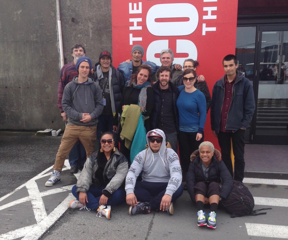 The White Guitar crew. Christchurch 2015