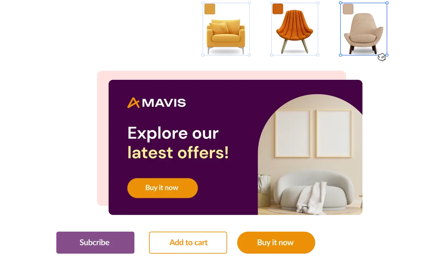 Create banners to highlight products