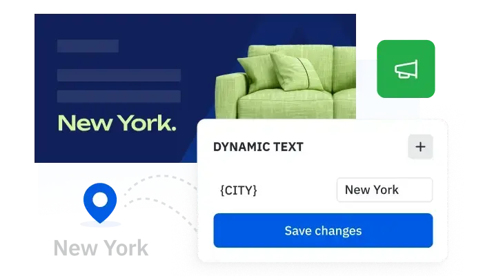 Dynamic text feature