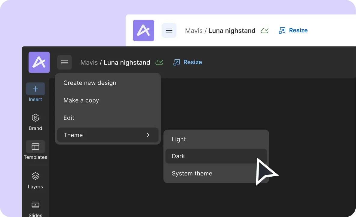 Dark mode and Light Mode