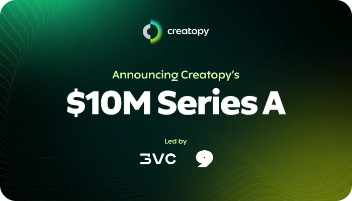 Creatopy raising 10 million dollars announcement