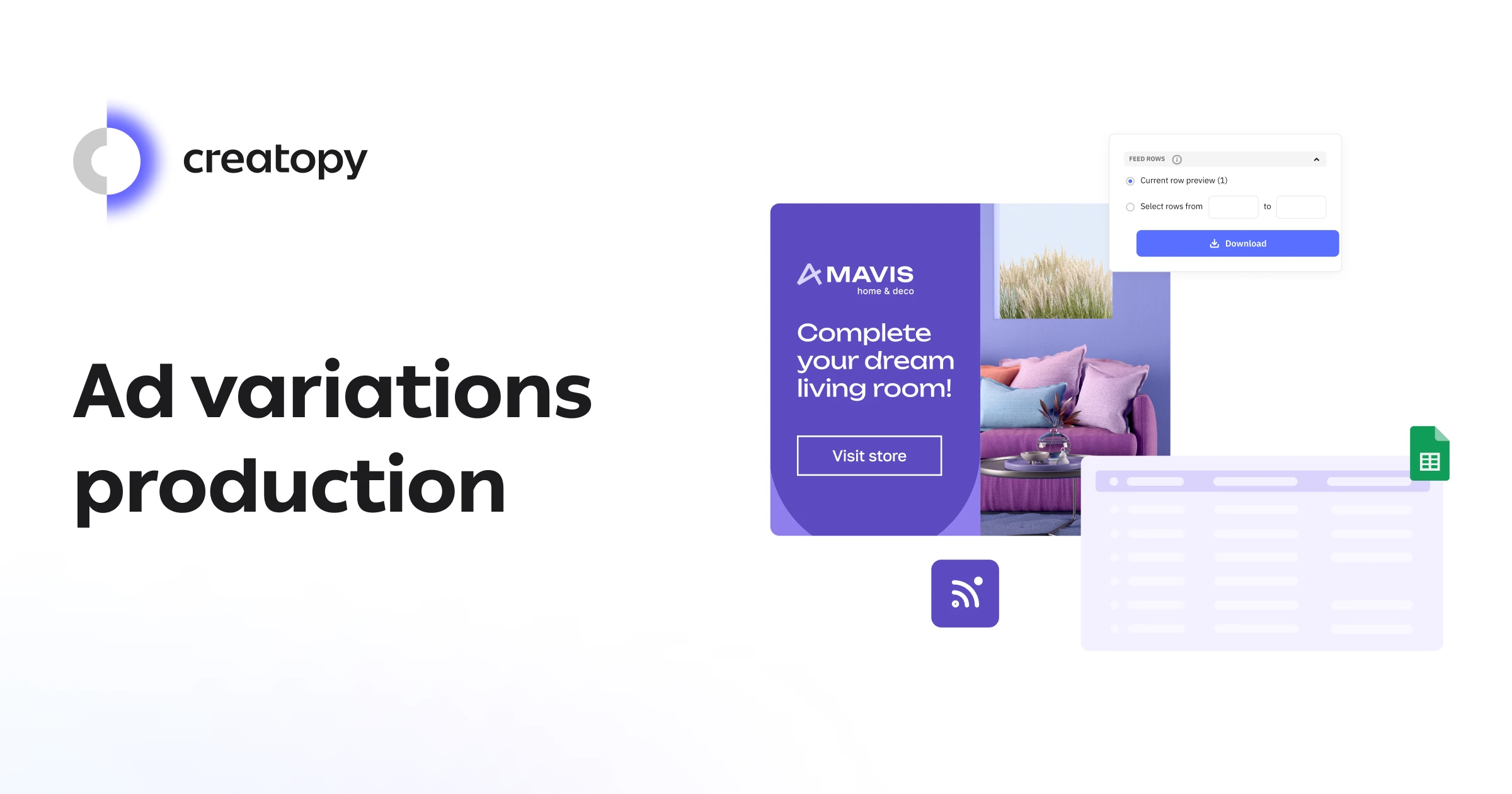Ad Variations Production for Scaled Ad Campaigns - Creatopy