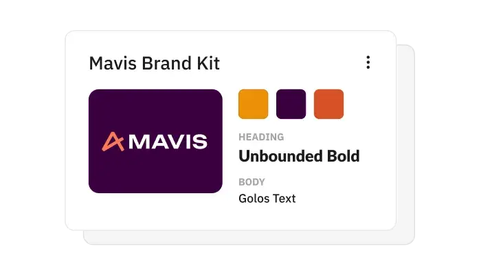 brand kits feature