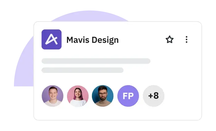 Project personalization feature