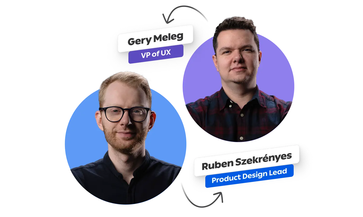 Portraits of the webinar speakers