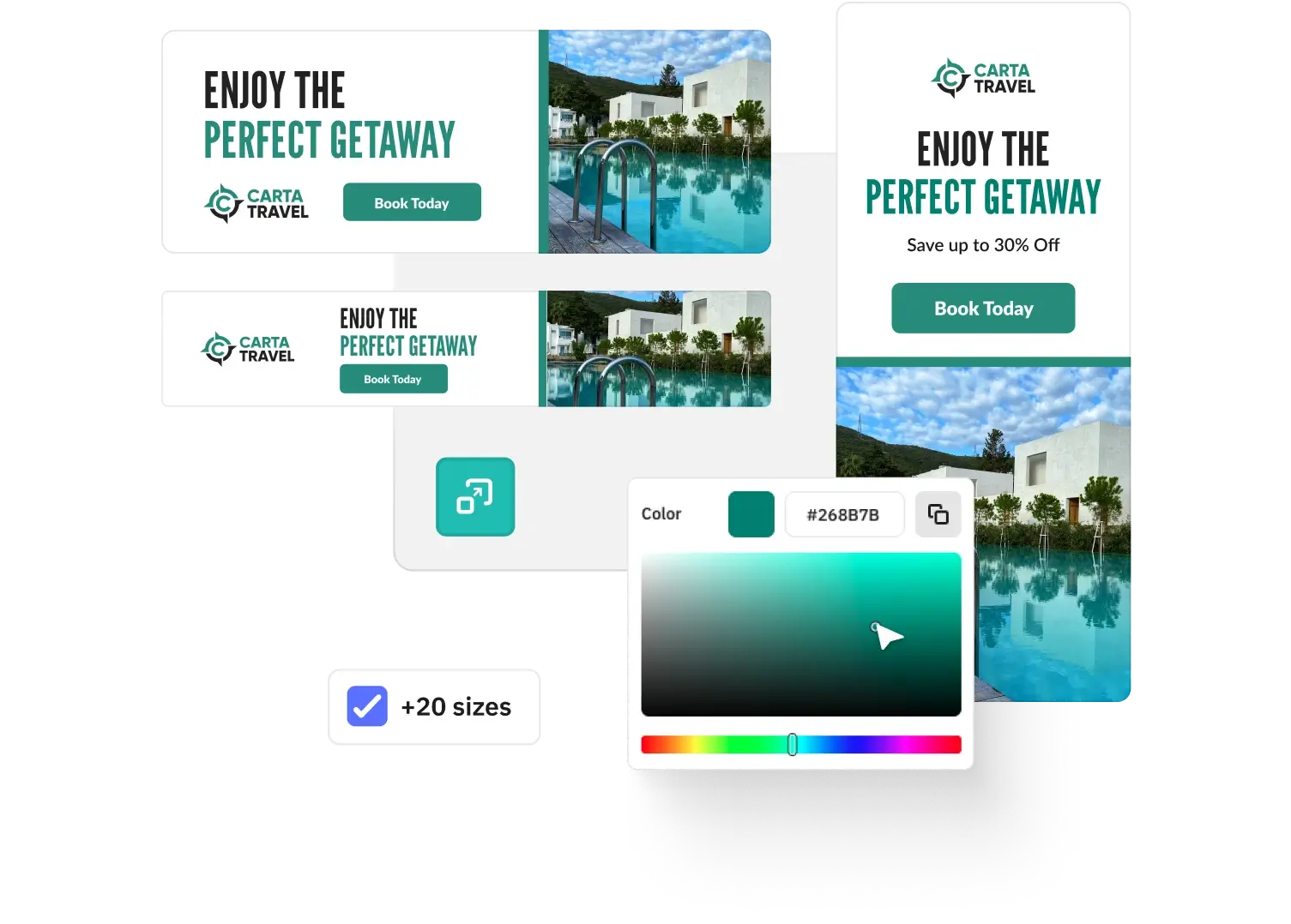Travel Ad Design - Creative Ad Management Platform - Creatopy - Creatopy
