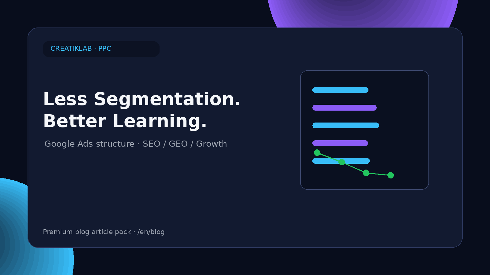 Less Segmentation. Better Learning. - Creatiklab editorial image