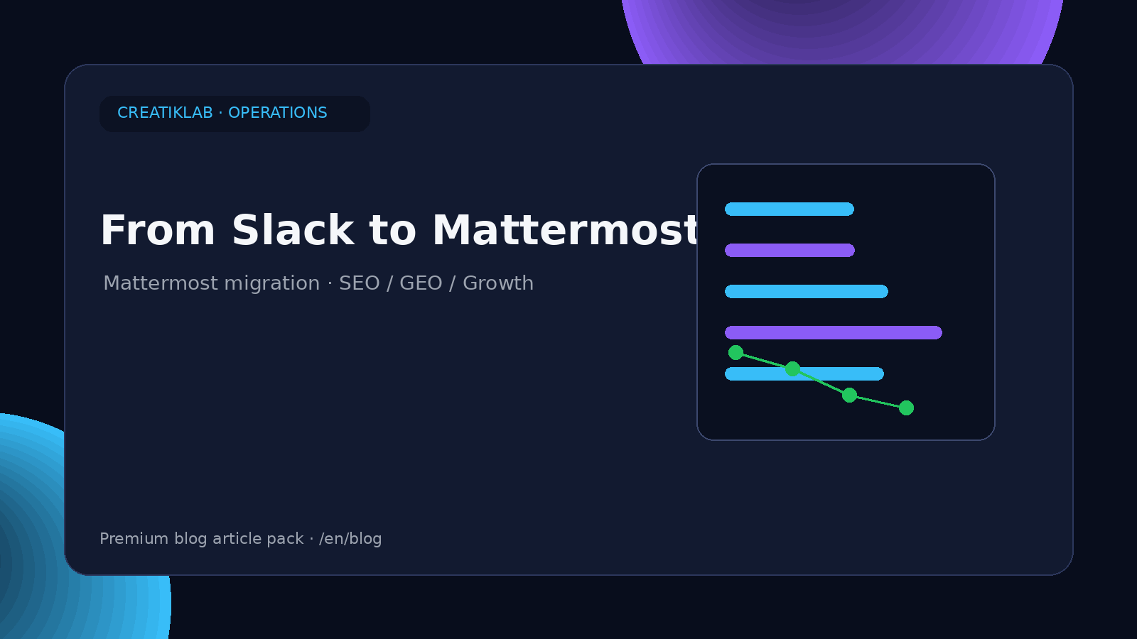 From Slack to Mattermost - Creatiklab editorial image