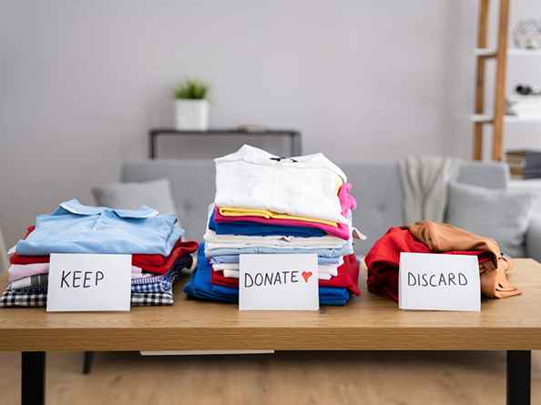 keep donate discard items