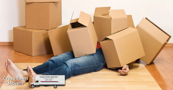 Person with moving boxes